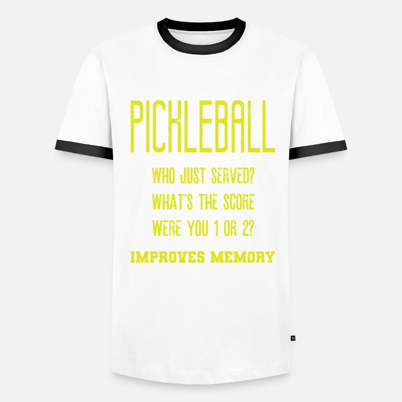 Playing Pickleball improves memory Men's Ringer Shirt
