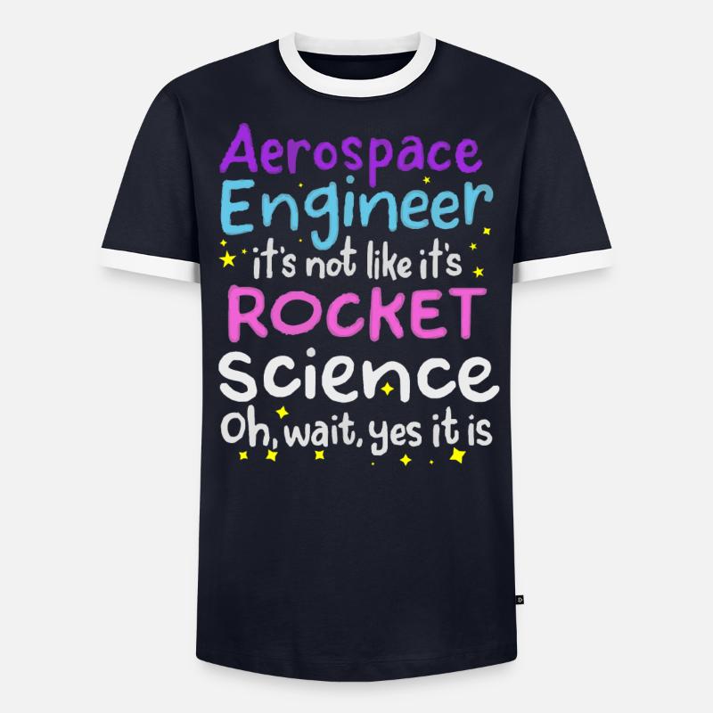 Aerospace Engineer, Rocket Science - Men's Ringer Shirt - undefined