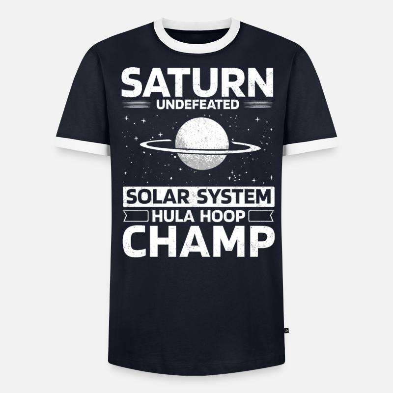 Saturne Planète, Planètes, Univers T-shirt contrasté Homme