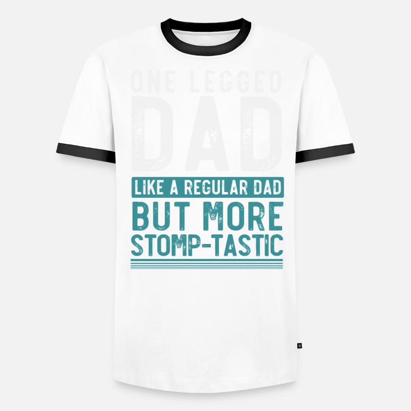 Prothèse de jambe, prothèse, amputé, amputation T-shirt contrasté Homme