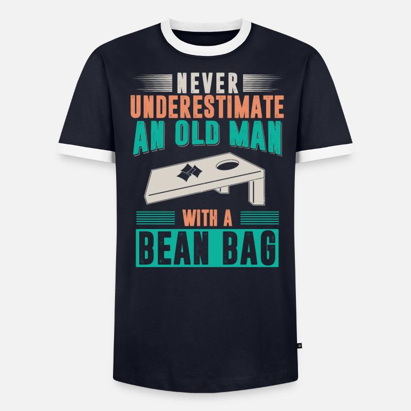 Joueurs de Cornhole T-shirt contrasté Homme
