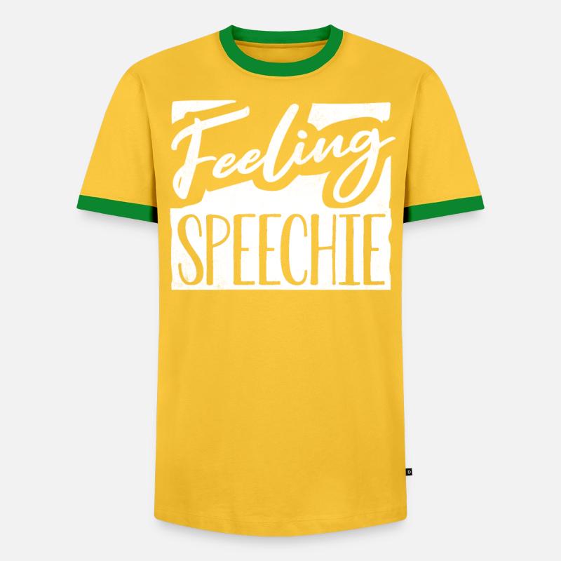 Speech-language pathology, speech-language pathologist - Men's Ringer Shirt - undefined