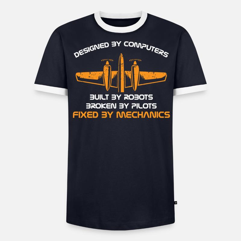 Mécanicien d’aéronefs T-shirt contrasté Homme