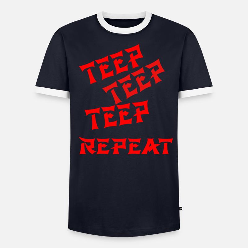 teep teep teep repeat T-shirt contrasté Homme
