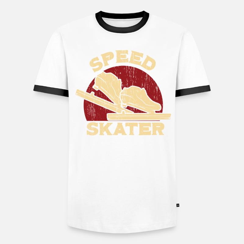 Speed Skating Men's Ringer Shirt