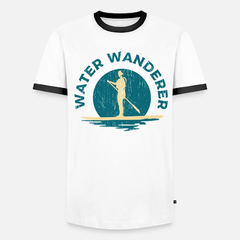 Paddle board eau cadeau T-shirt contrasté Homme
