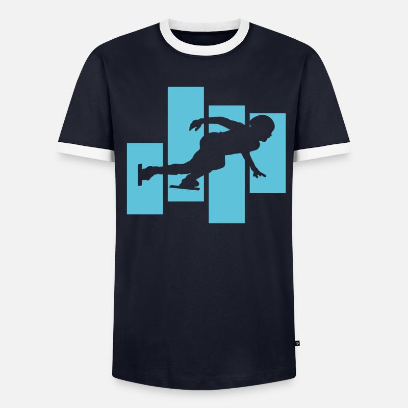 Speed Skating Men's Ringer Shirt