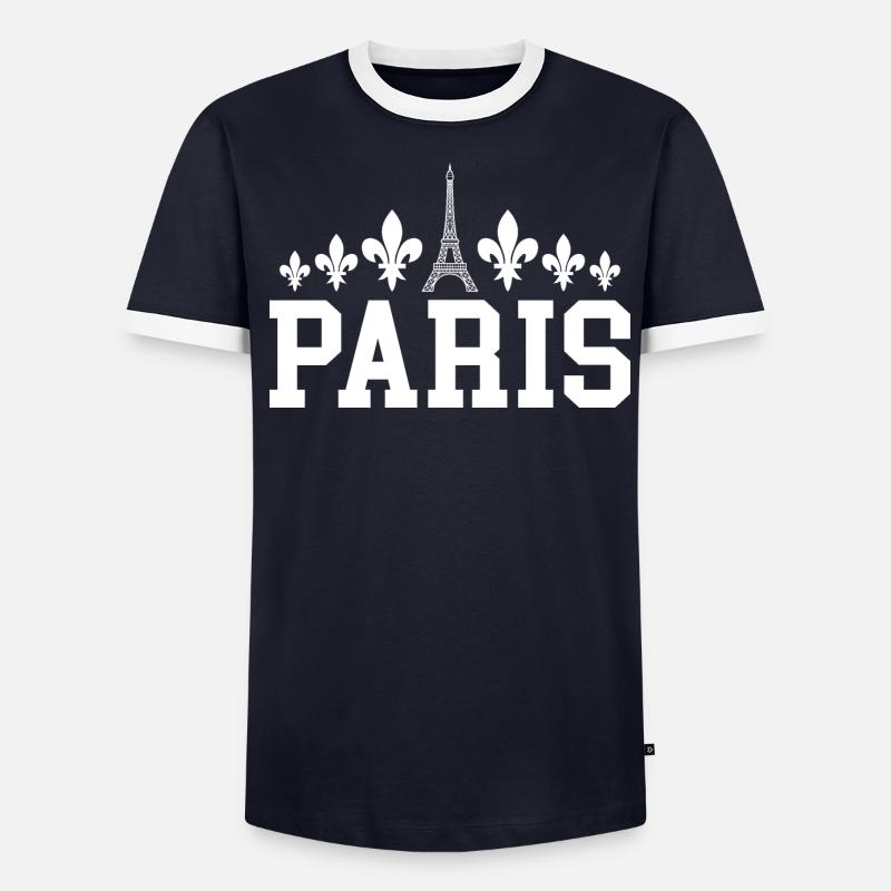 Tour Eiffel de Paris T-shirt contrasté Homme