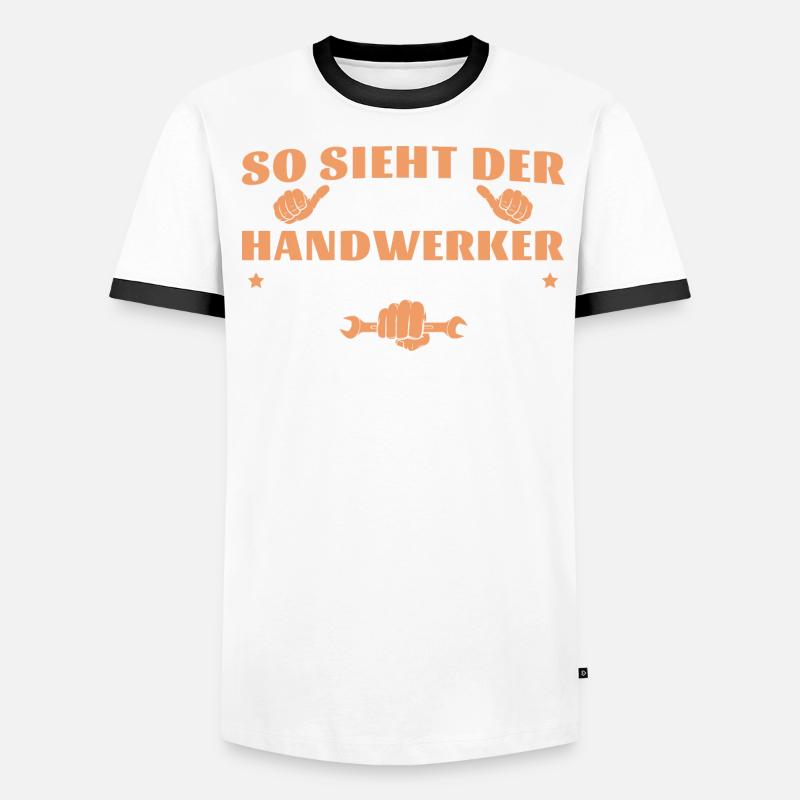 Heimwerker Bester Handwerker der Welt Männer Kontrast-T-Shirt