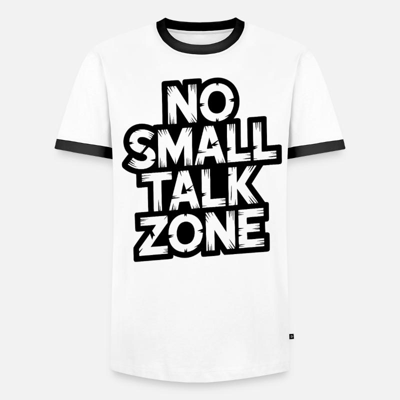 Pas de zone de bavardage T-shirt contrasté Homme
