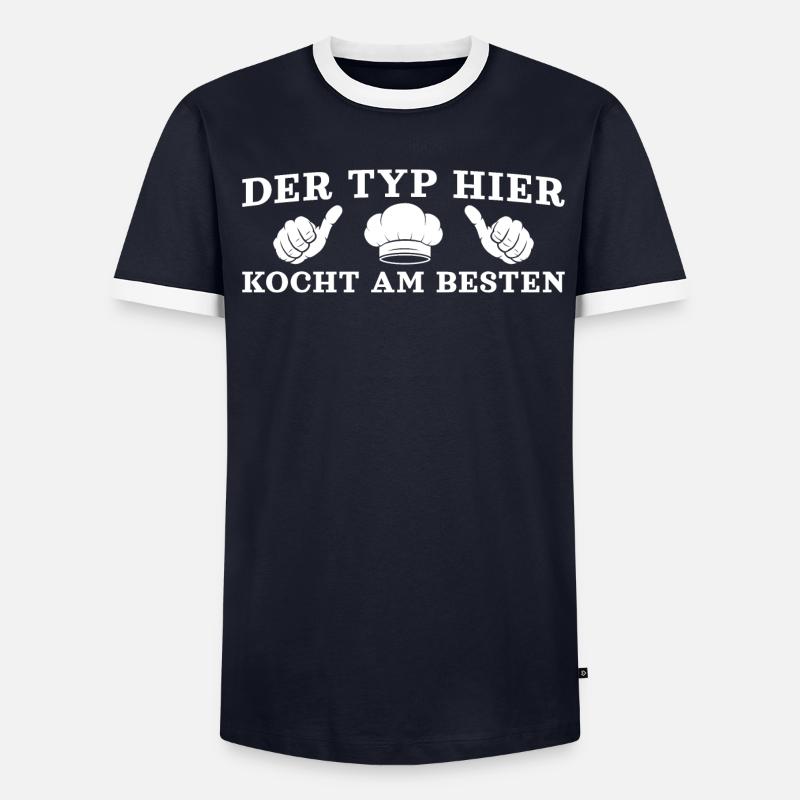 Hobbykoch Bester Koch Geschenkidee Männer Kontrast-T-Shirt