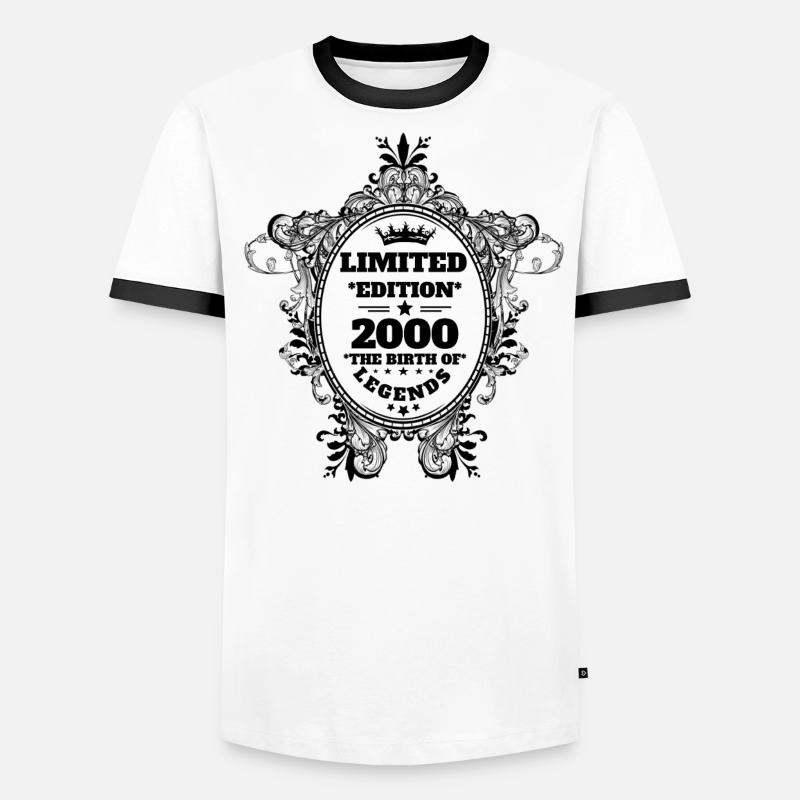 2000 T-shirt contrasté Homme