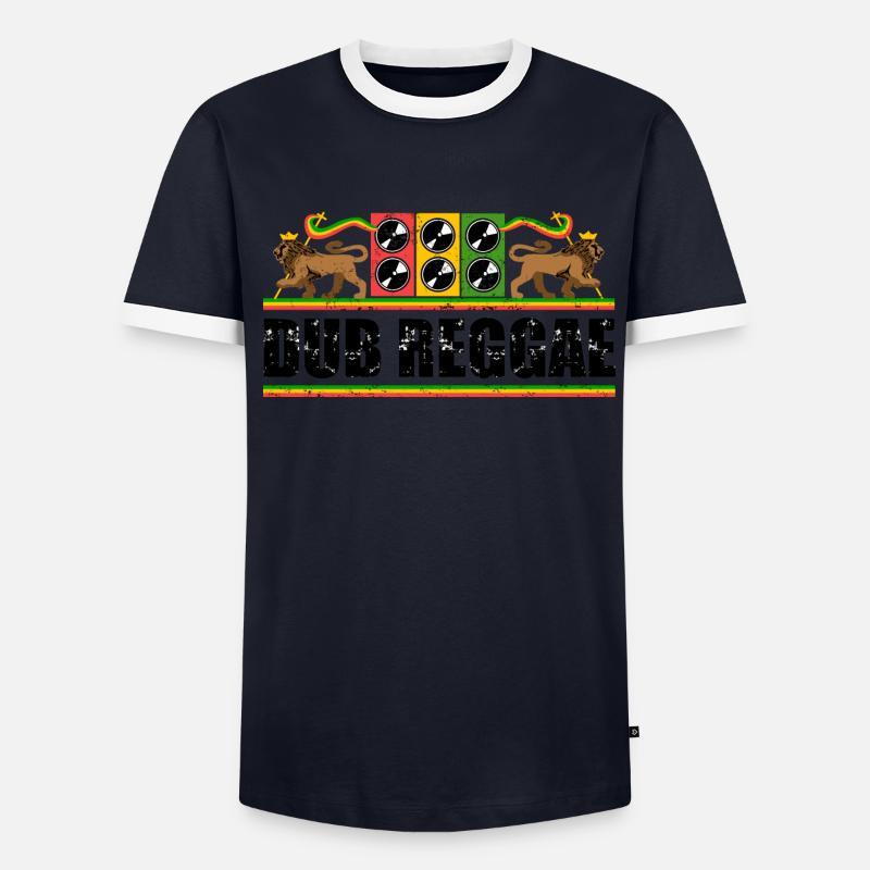 Dub Reggae Männer Kontrast-T-Shirt