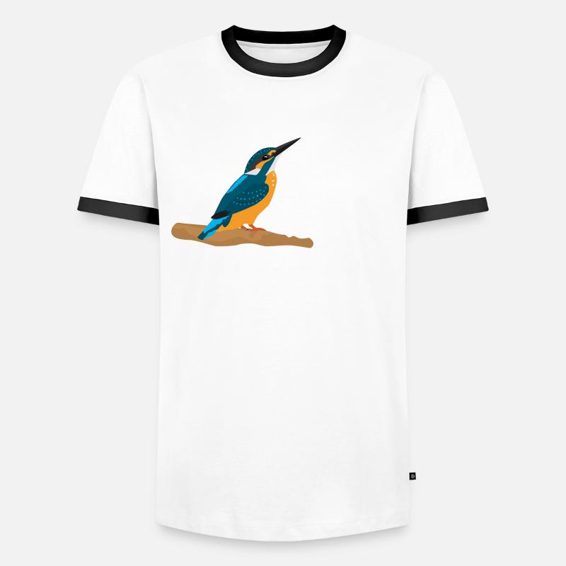 Eisvogel Männer Kontrast-T-Shirt