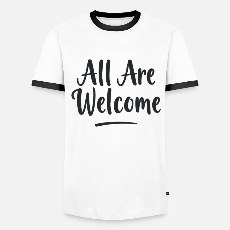 All Are Welcome Men's Ringer Shirt