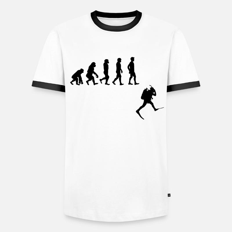 Evolution Freediving Free Diving Plongée T-shirt contrasté Homme