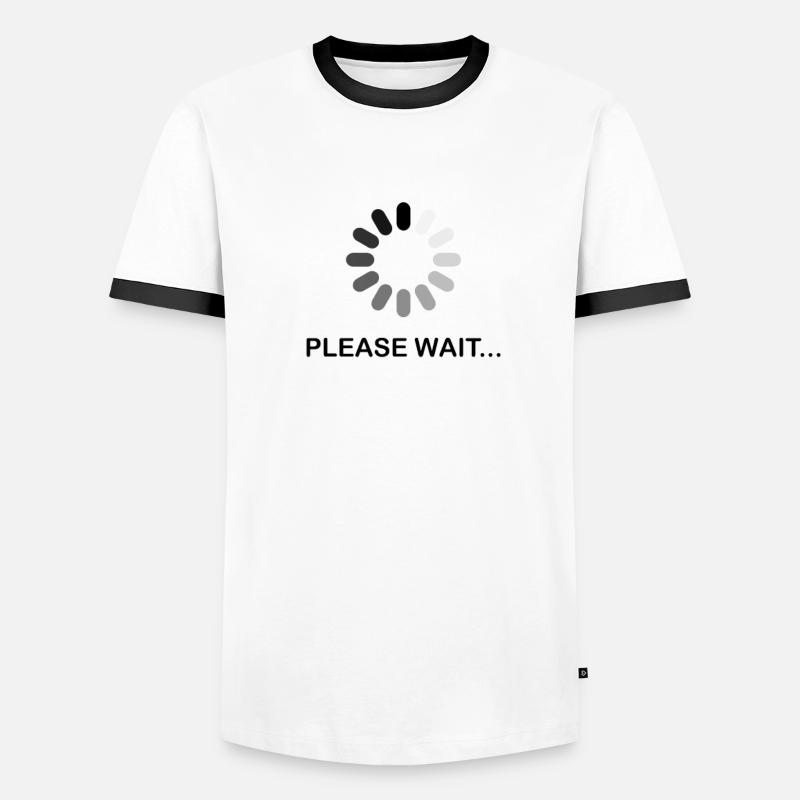 Please wait Men's Ringer Shirt