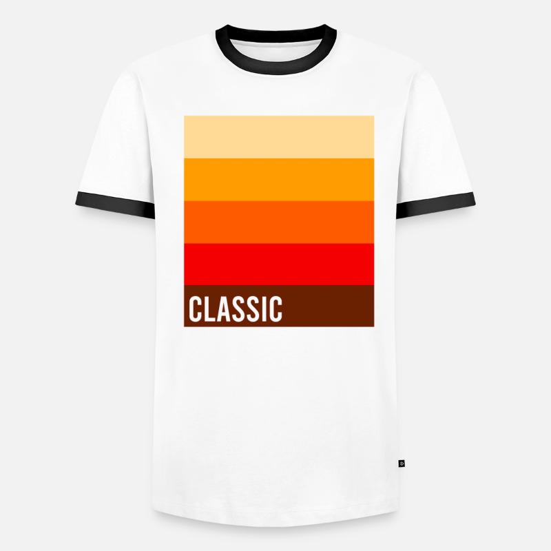 Klassik Männer Kontrast-T-Shirt