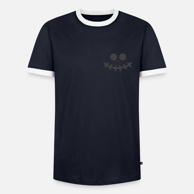 Visage souriant T-shirt contrasté Homme