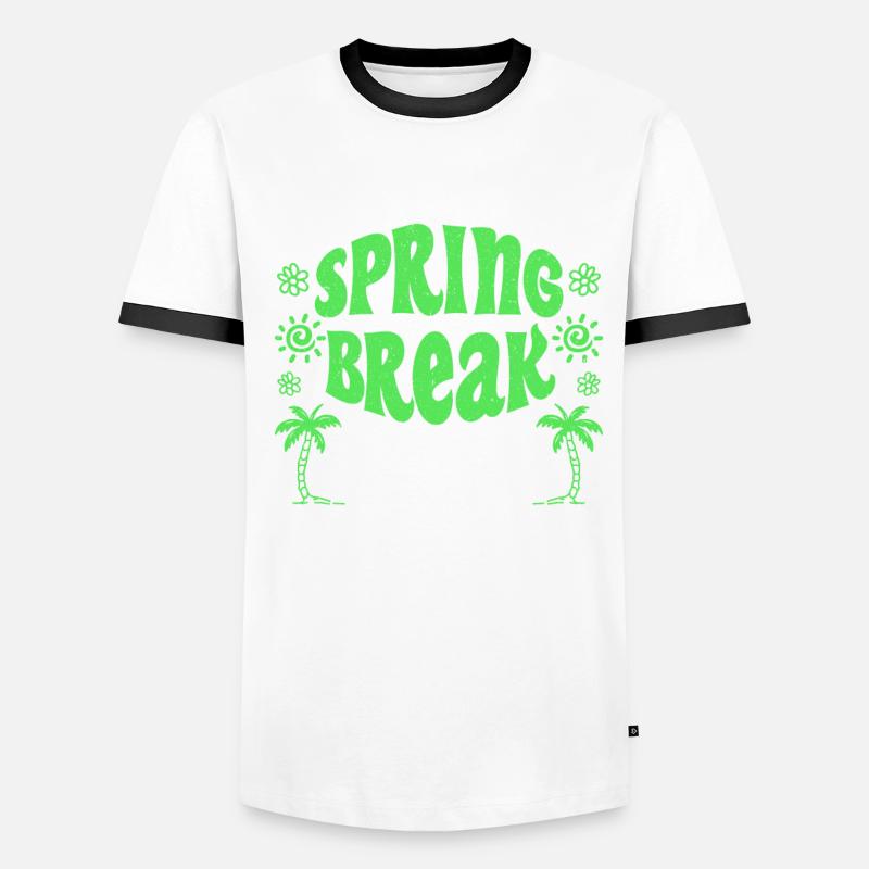 Ceci est mon T-shirt Spring Break Spring Break T-shirt contrasté Homme
