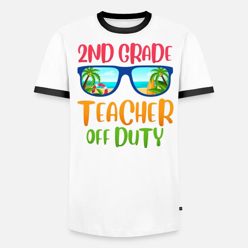Second Class Class Class Teachers on Vacation Teachers Men's Ringer Shirt