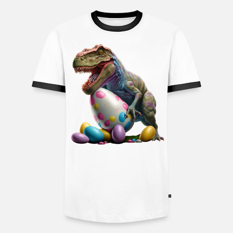 Easter Bunny Easter Dino Egg Easter Eggs Easter Friend Men's Ringer Shirt