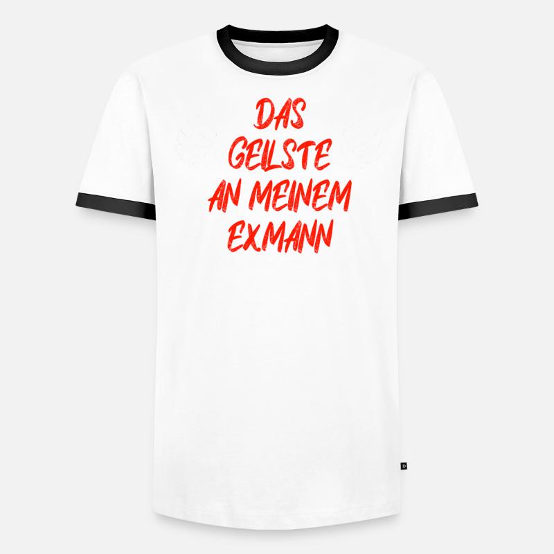 Scheidungsparty Finally Divorced Ehe Scheidung Männer Kontrast-T-Shirt