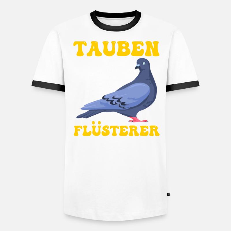 Tauben Flüsterer Taubenfreunde Taubenzucht Männer Kontrast-T-Shirt