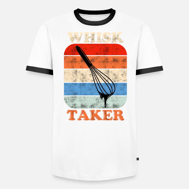 Bakery Whisk Taker Baking Lover Baking Dough Men's Ringer Shirt