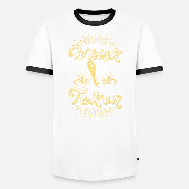 Baker Whisk Taker Baking Lover Baking Dough Men's Ringer Shirt