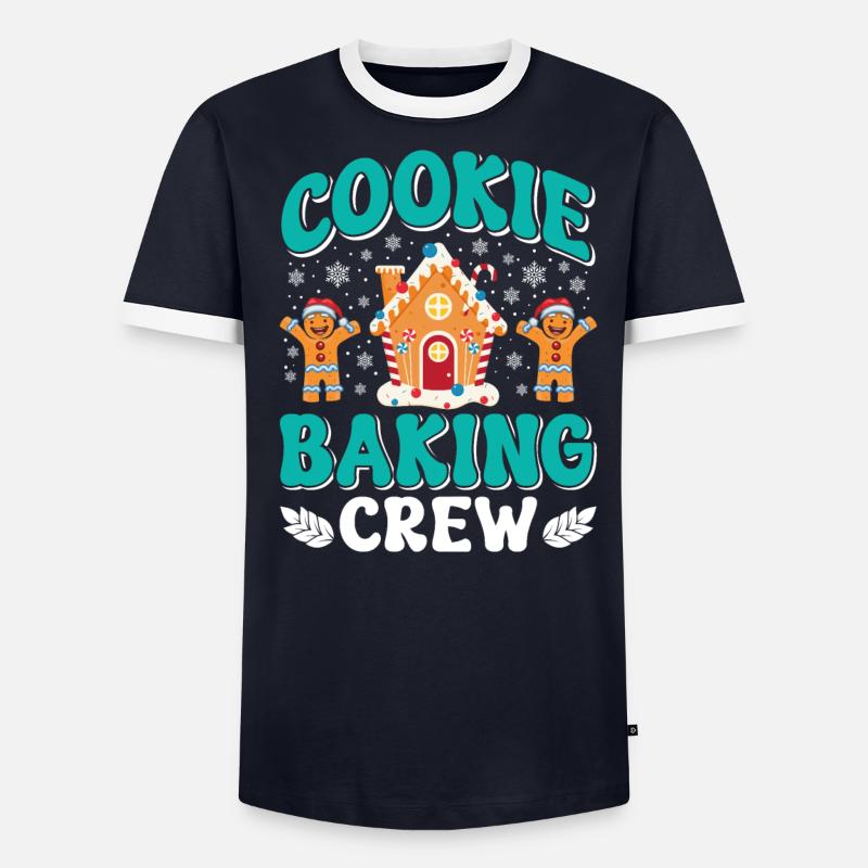 Weihnachtsgebäck Cookie Baking Crew Backfans - Männer Kontrast-T-Shirt - undefined