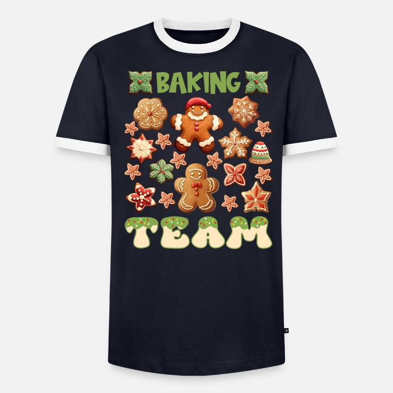 Plätzchen Cookie Baking Team Weihnachten - Männer Kontrast-T-Shirt - undefined