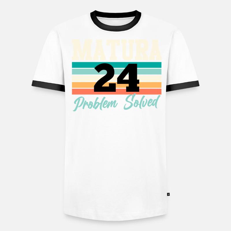 Matura 2024 PROBLEM SOLVED Schulabschluss Männer Kontrast-T-Shirt