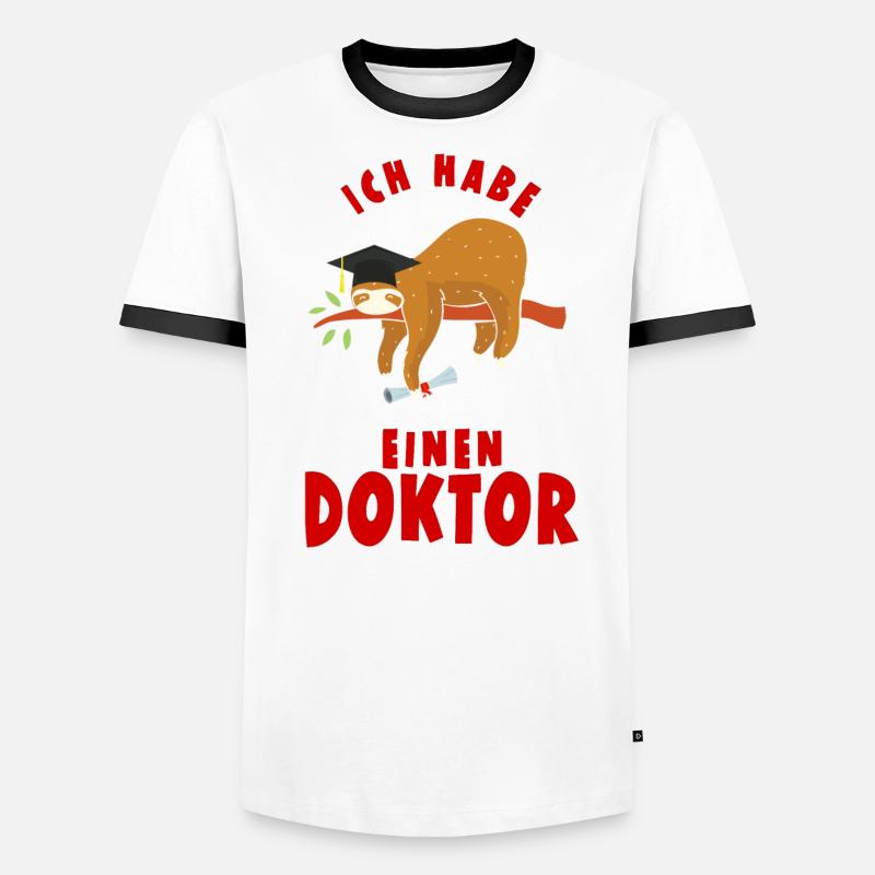 Doktorarbeit Ich Habe einen Doktor Abschluss Männer Kontrast-T-Shirt