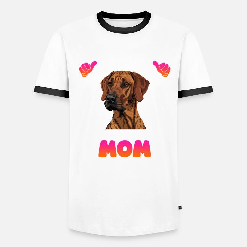 Rhodesian Ridgeback LA MAMAN RIDGEBACK LA PLUS COOL DU MONDE T-shirt contrasté Homme