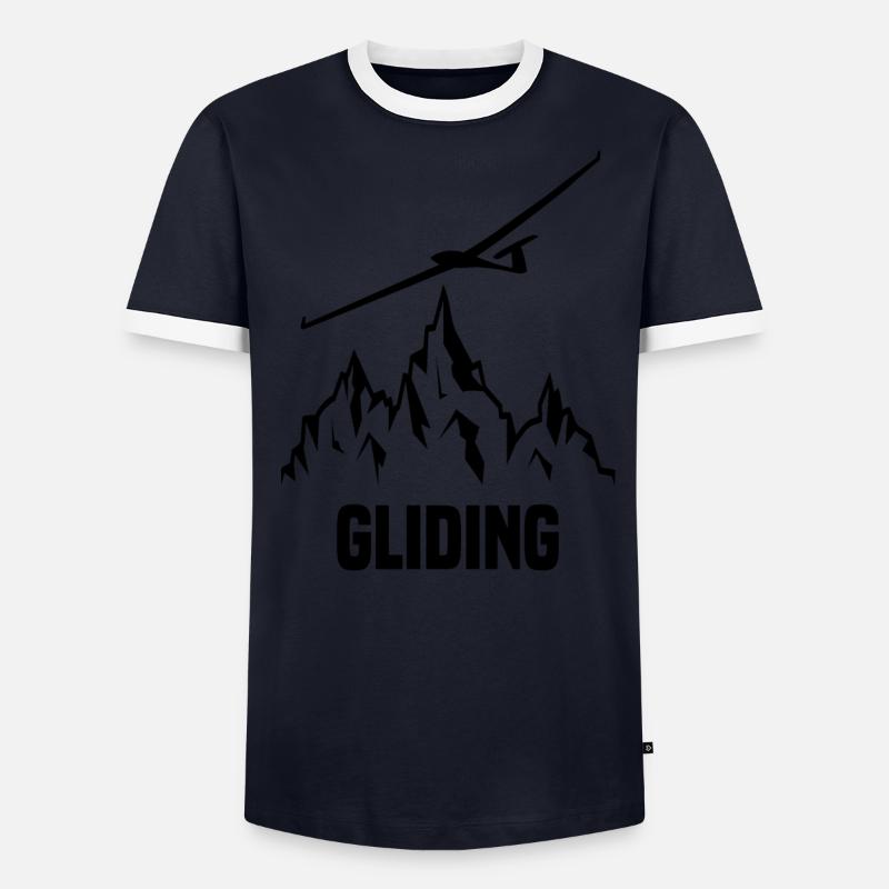 Glider glider pilot soaring Men's Ringer Shirt