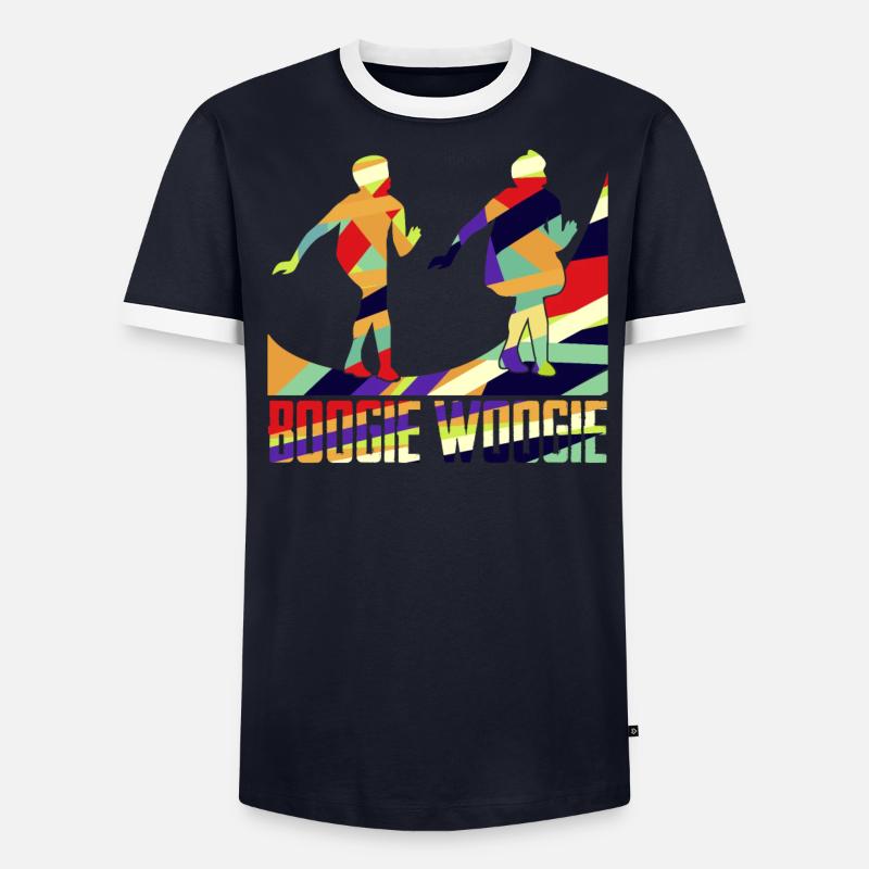 Boogie Woogie Boogie-Woogie Dancing Swing T-shirt contrasté Homme