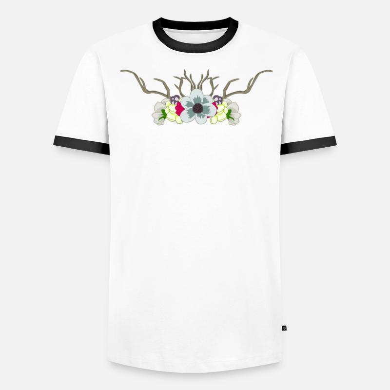 Dirndl Fleurs Coiffe Robe Traditionnelle T-shirt contrasté Homme