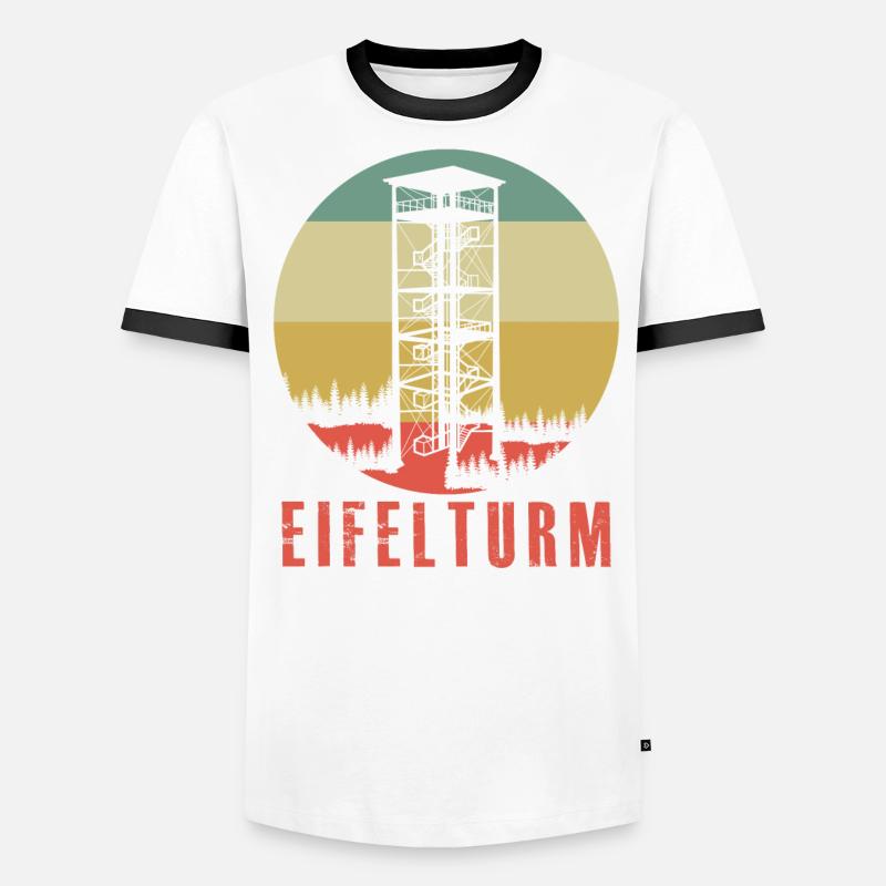 Eifel Eifeler Eifelturm Berge Eifler Männer Kontrast-T-Shirt