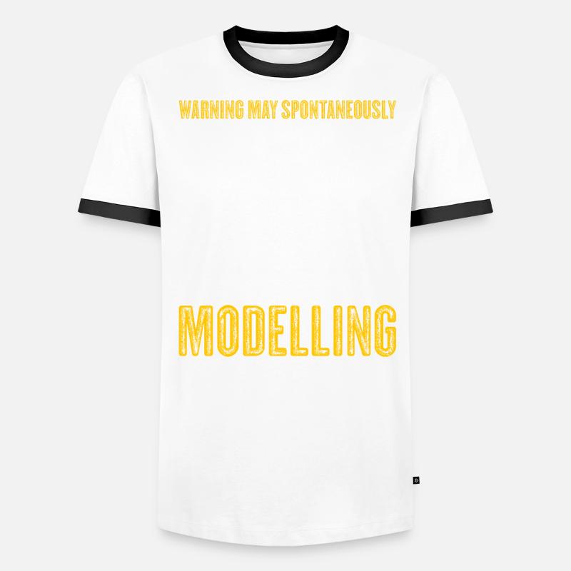 Model making tabletop funny model maker Men's Ringer Shirt