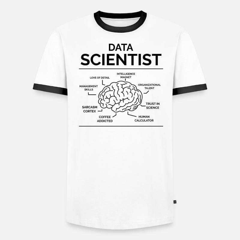 Daten Analyst Männer Kontrast-T-Shirt