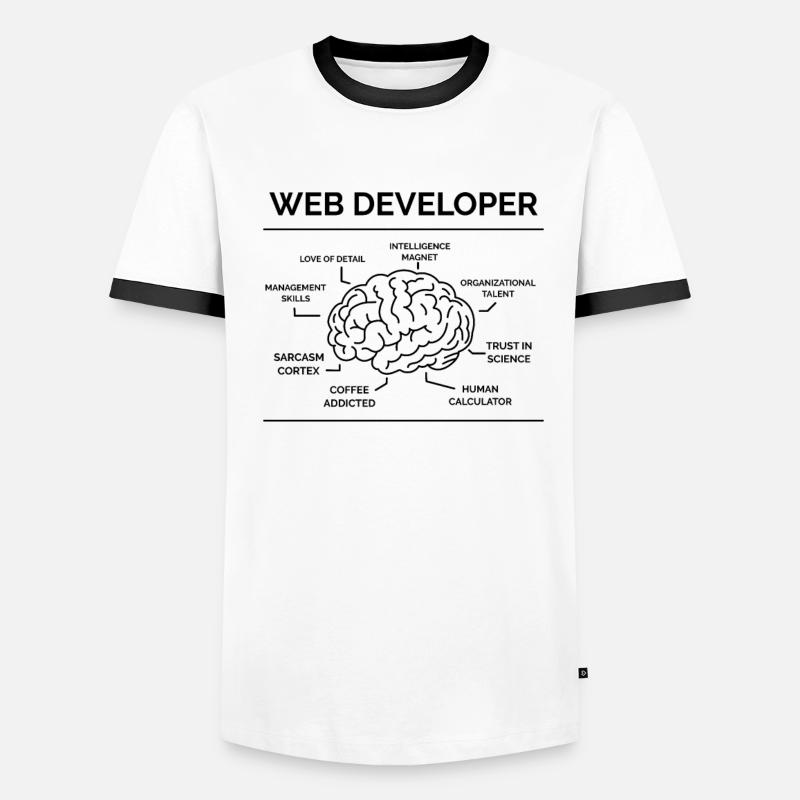 Web Entwickler Programmierer Männer Kontrast-T-Shirt