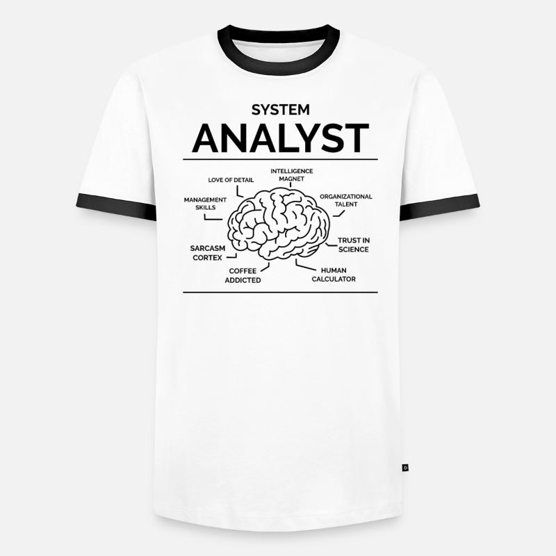 Analyste de systèmes T-shirt contrasté Homme