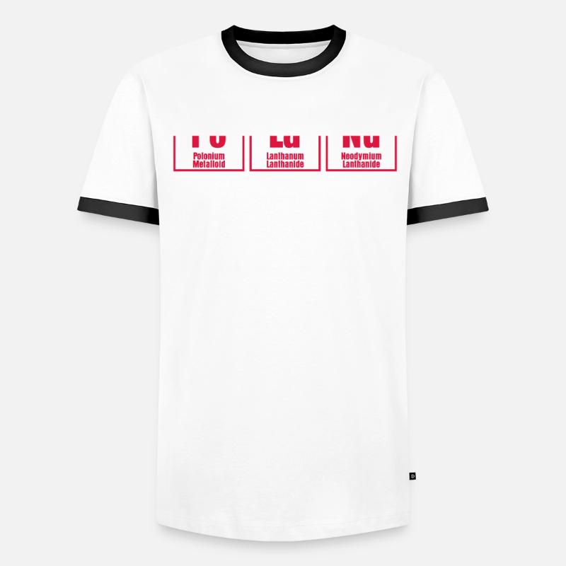 Pologne Flag Pole Elements Polish T-shirt contrasté Homme
