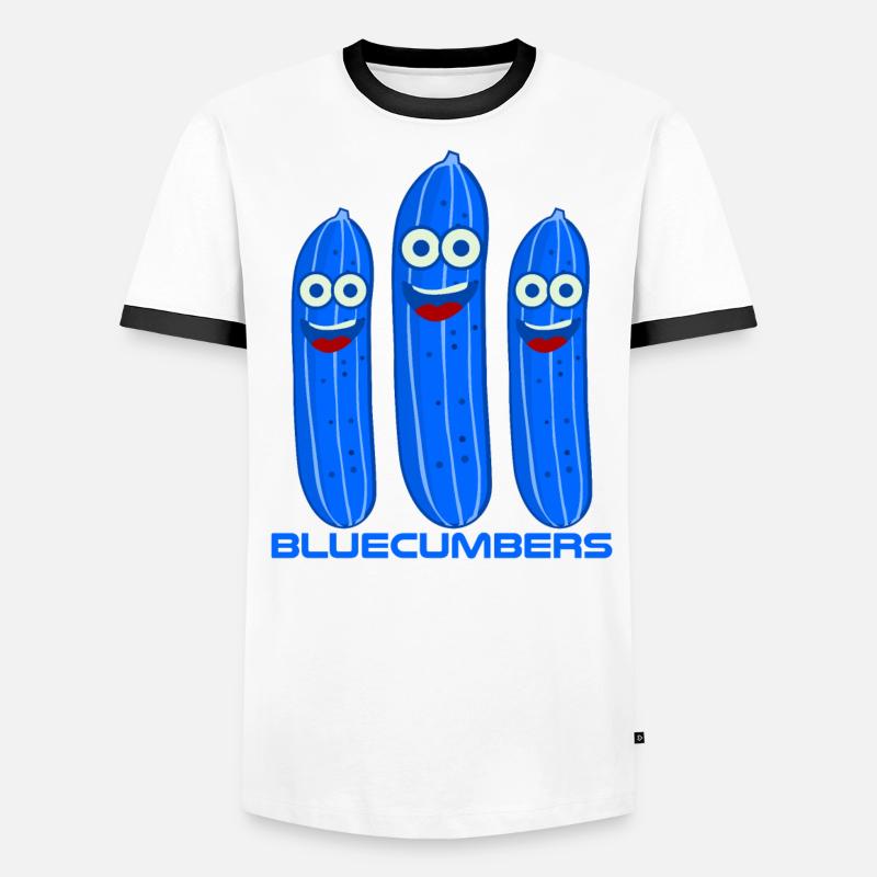 Concombres bleus Concombres bleus Concombre T-shirt contrasté Homme