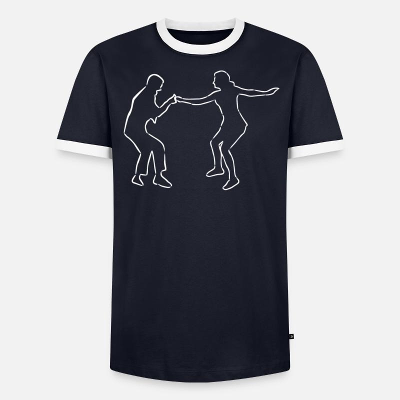 Boogie Woogie Danse T-shirt contrasté Homme