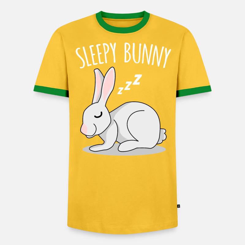 Rabbit Rabbit sleeping rabbit - Men's Ringer Shirt - undefined