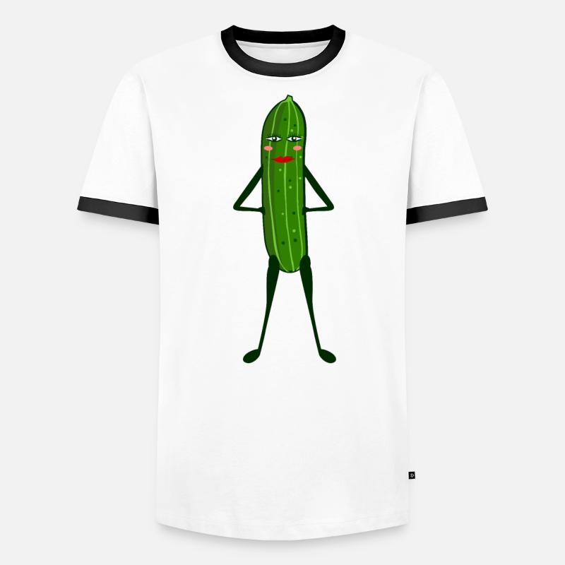 Concombre Modèle Concombre T-shirt contrasté Homme