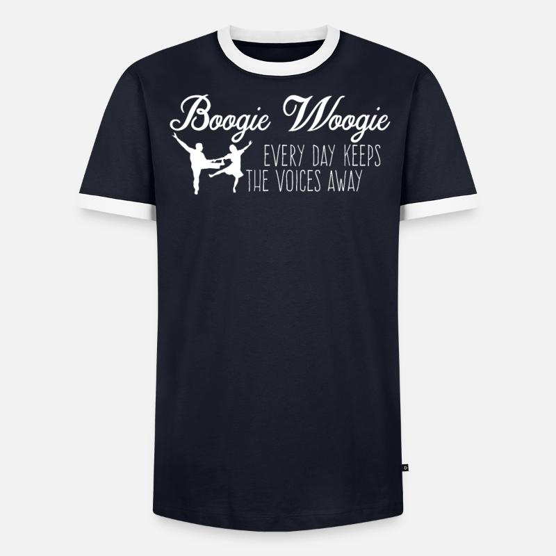 Boogie Woogie Dancer Swing Danse T-shirt contrasté Homme