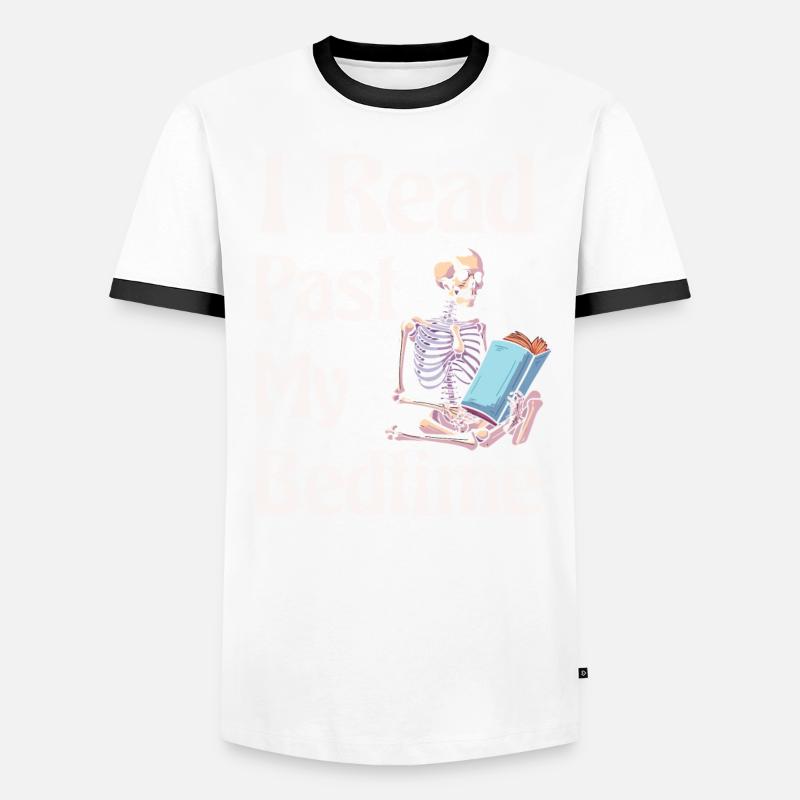 I read skeleton after bedtime Men's Ringer Shirt